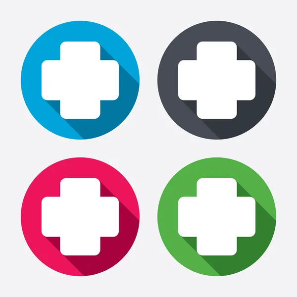 Medical cross sign icons — Stock Vector