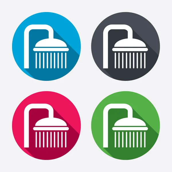 Shower sign icons — Stock Vector