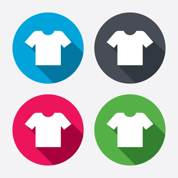 Ícones de sinal de camiseta — Vetor de Stock