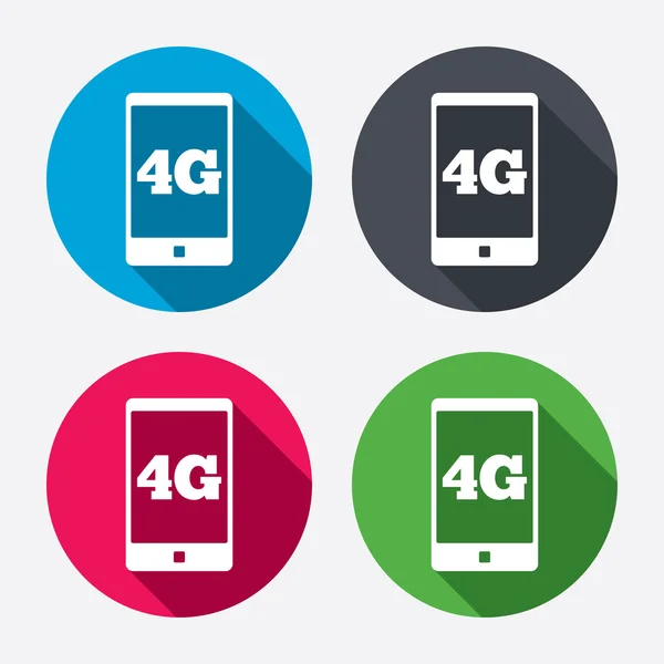 Panneaux mobiles 4G — Image vectorielle