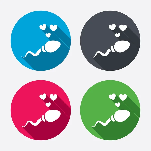 Sperm signs icons — Stock Vector