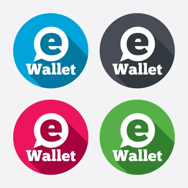 Ewallet 기호 아이콘 — 스톡 벡터