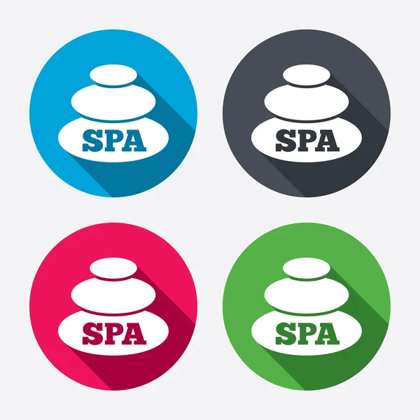 Spa signos iconos — Archivo Imágenes Vectoriales