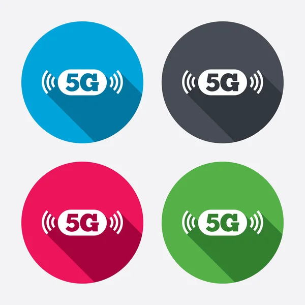 Mobiles 5g-Zeichen. — Stockvektor