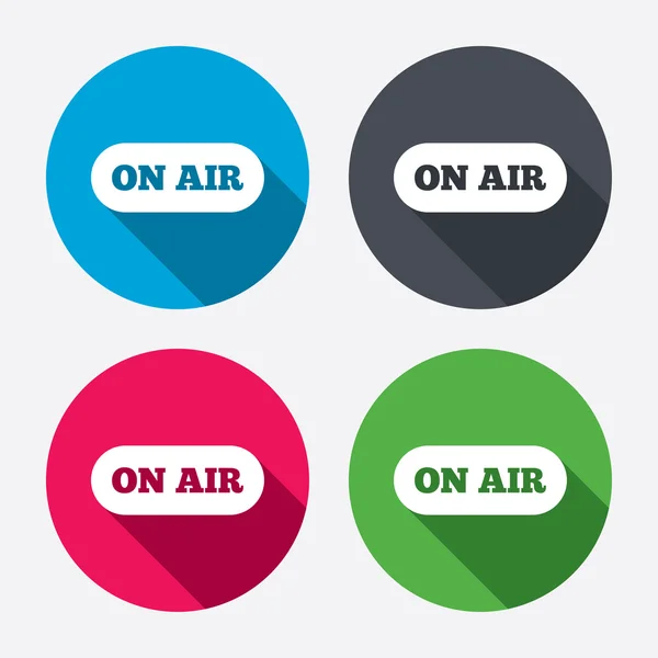 On air sign icons — Stock Vector