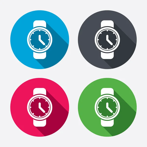 Nadgarstka zegarek znak ikony — Wektor stockowy