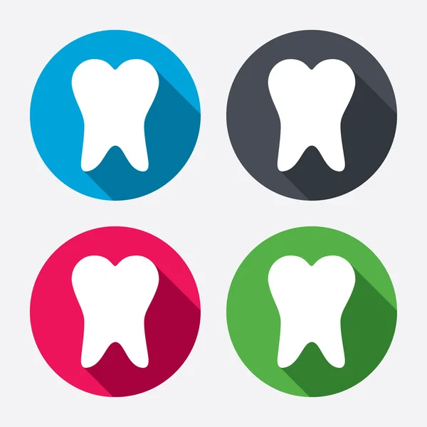 Tooth sign icons — Stock Vector