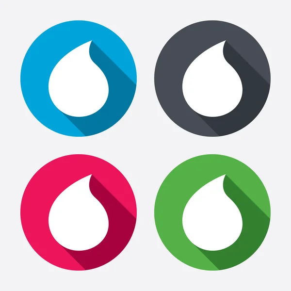 Water drop sign icons — Stock Vector