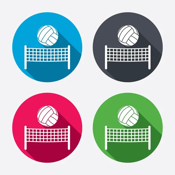 Pallavolo net ball icone — Vettoriale Stock