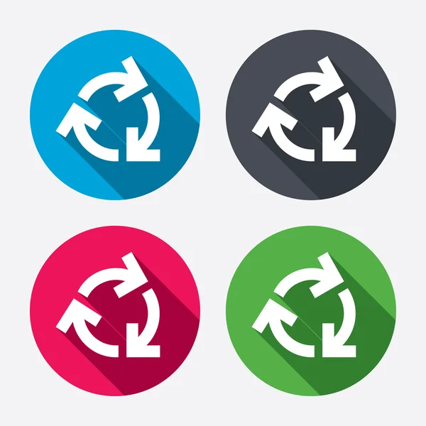 Recycling teken pictogrammen — Stockvector