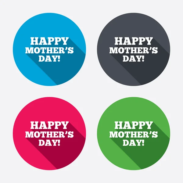 Happy Mother's Day signe icônes — Image vectorielle