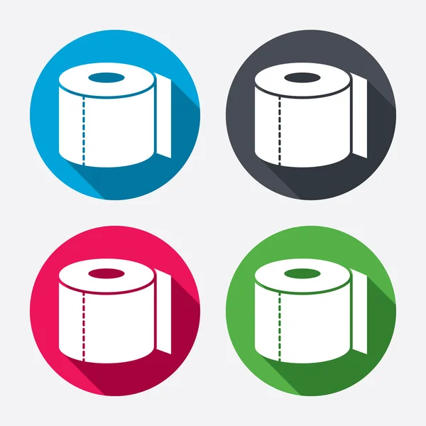 Toilet paper sign icons — Stock Vector