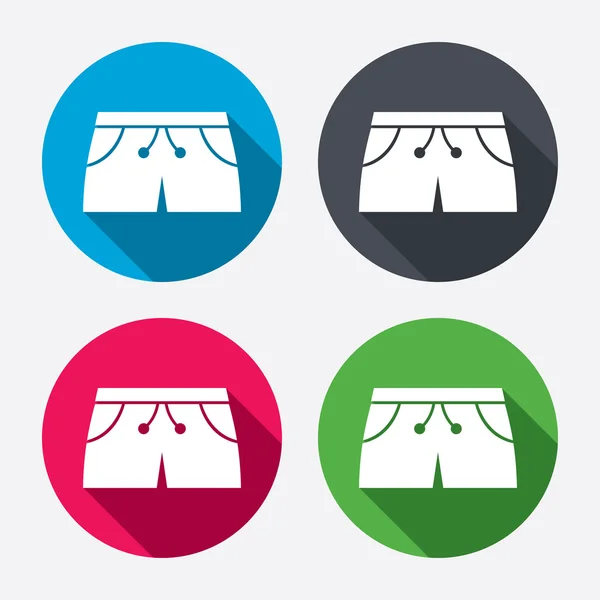 妇女运动短裤图标 — 图库矢量图片