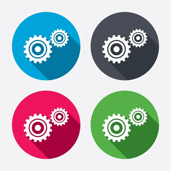 Cog settings icons — Stock Vector