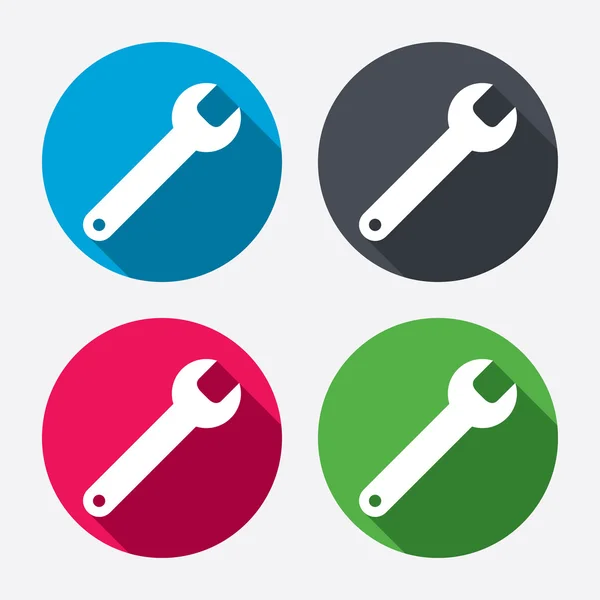 Wrench key signs — Stock Vector