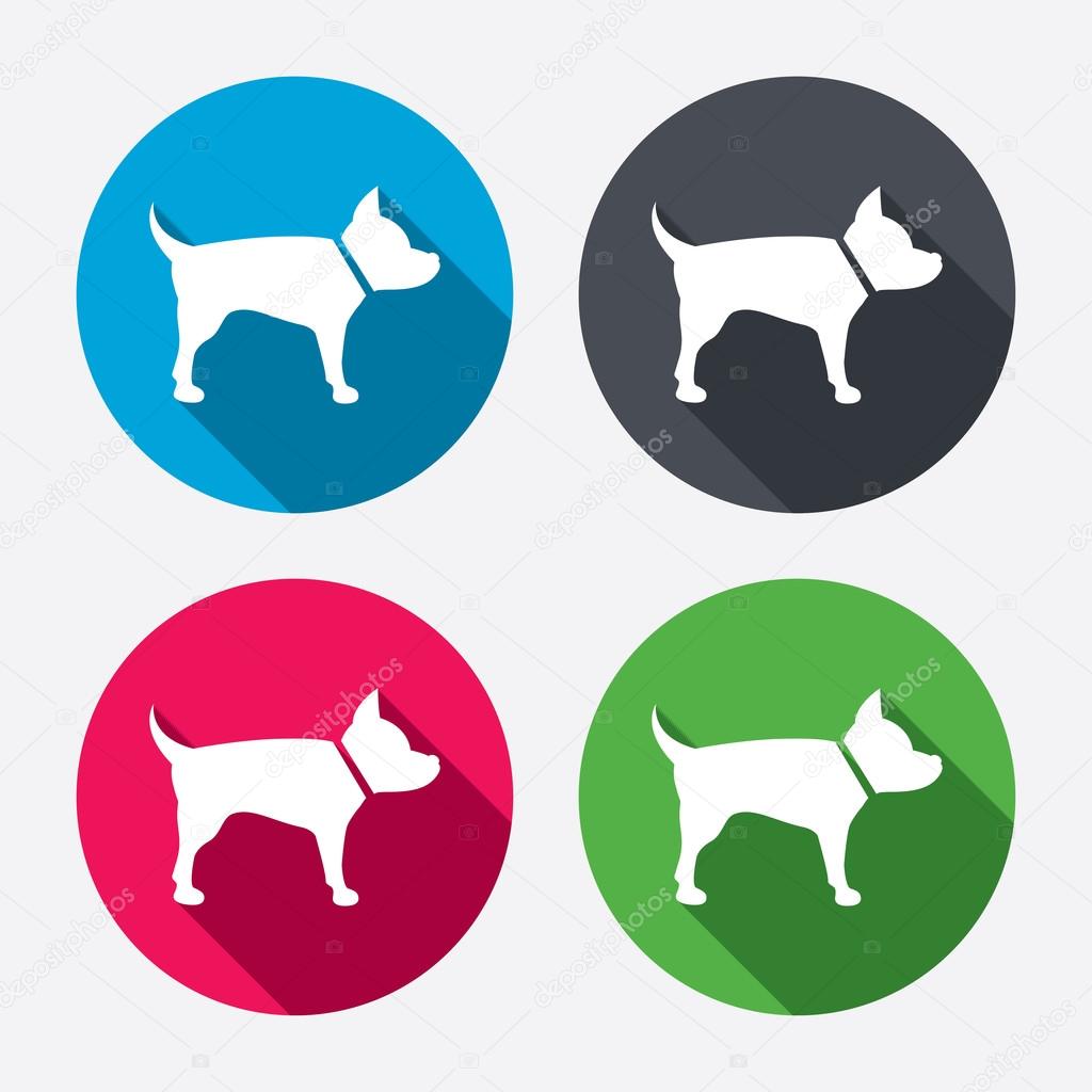 Dog sign icons
