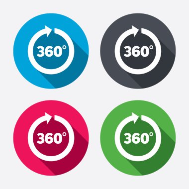 Açı 360 derece simgeleri