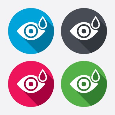 Su damla işaretleri ile göz