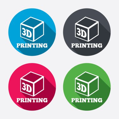 3D baskı işareti simgeleri