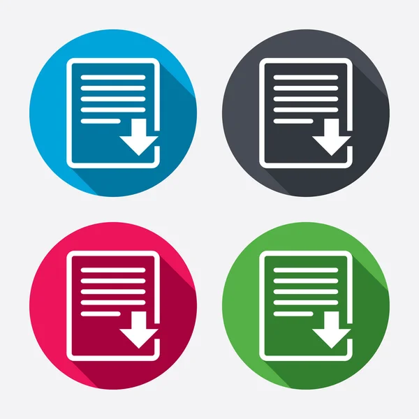 Télécharger les icônes de fichier — Image vectorielle