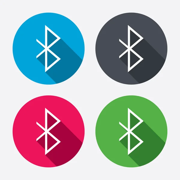 Ícones de sinal Bluetooth —  Vetores de Stock