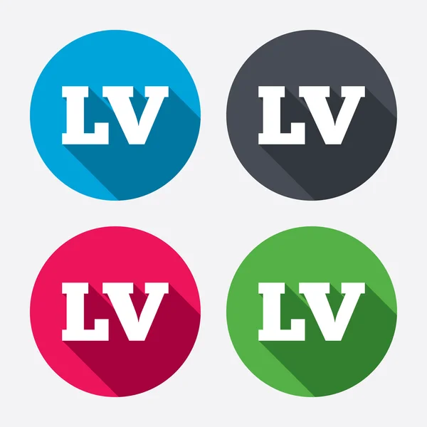 Latvian language signs — Stock Vector