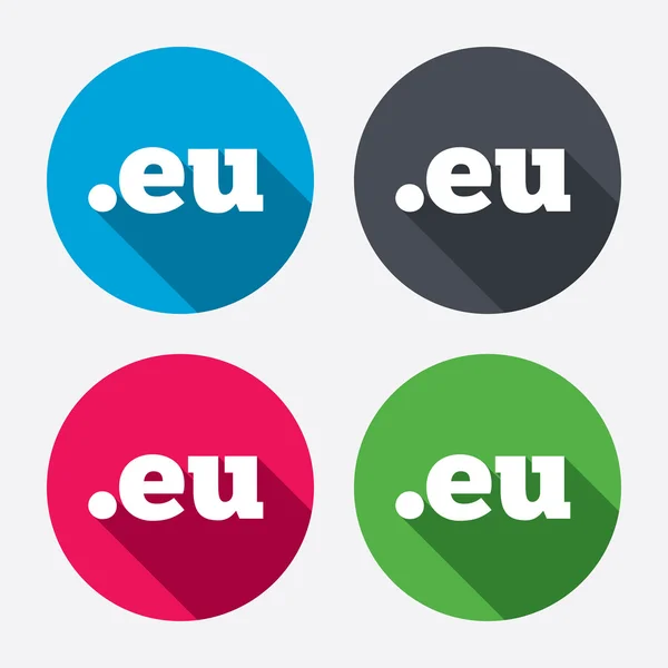 Domain eu Zeichen Symbole — Stockvektor