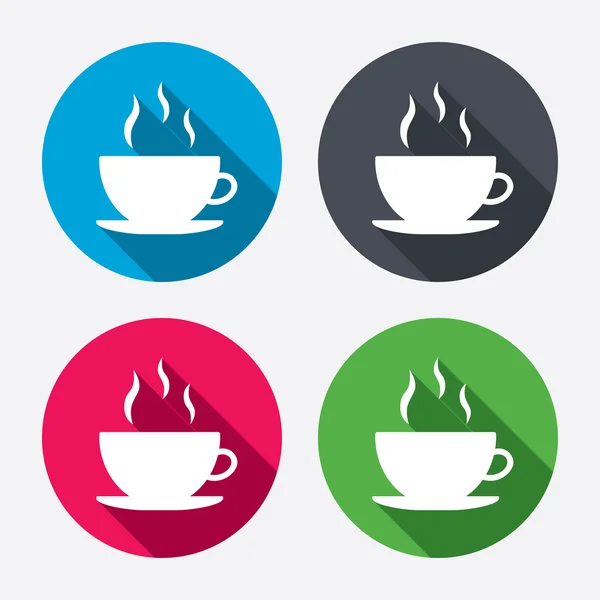 Ikonen der Kaffeetasse — Stockvektor