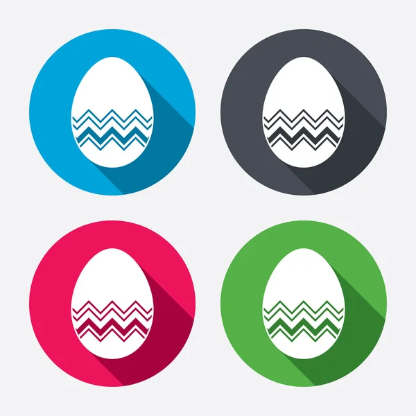 Easter egg sign icons — Stock Vector