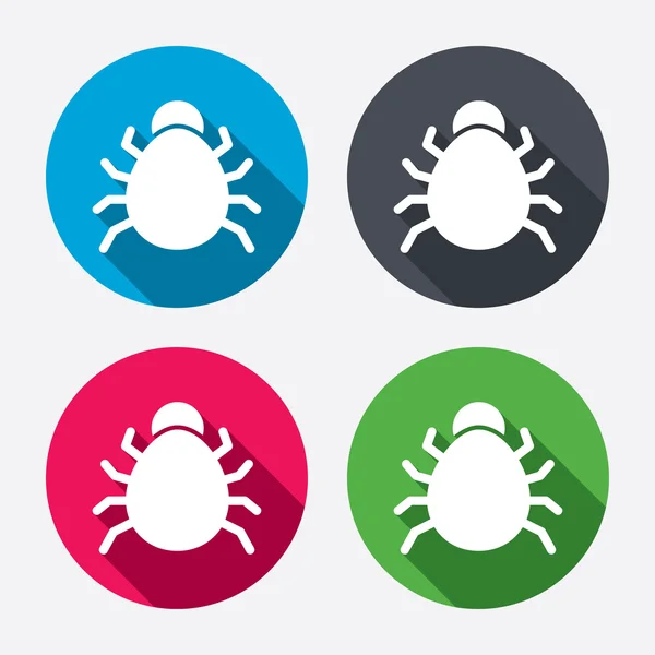 Bug sign icons — Stock Vector