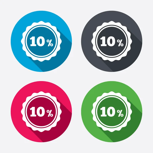 10 % sleva známky — Stockový vektor