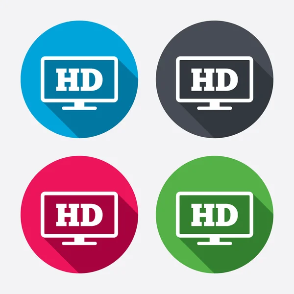 HD widescreen tv. — Vetor de Stock