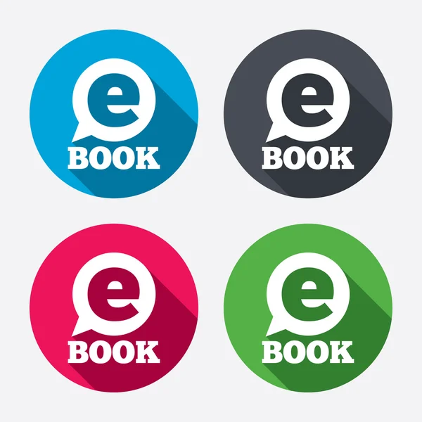 E-Book sign icons — Stock Vector