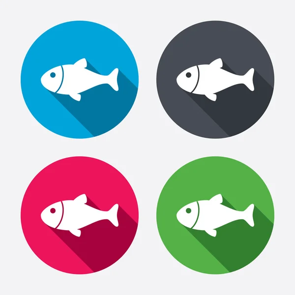 Fish sign icons — Stock Vector