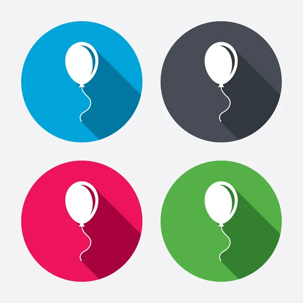 Balloon sign icons — Stock Vector