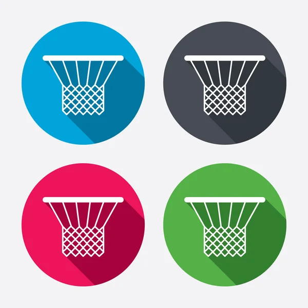 Basketball basket icons — Stock Vector