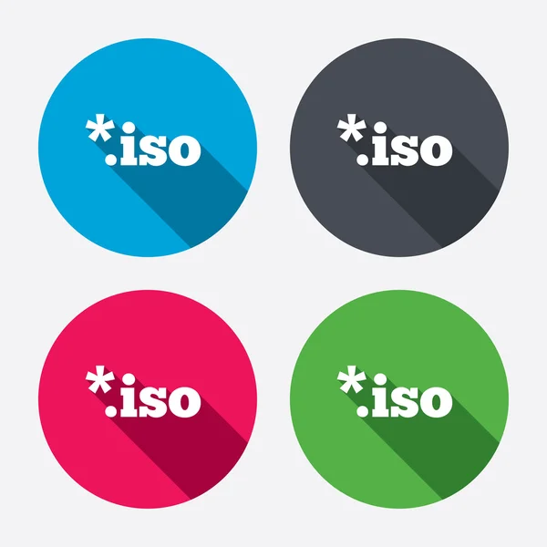 Ícones ISO de arquivo — Vetor de Stock