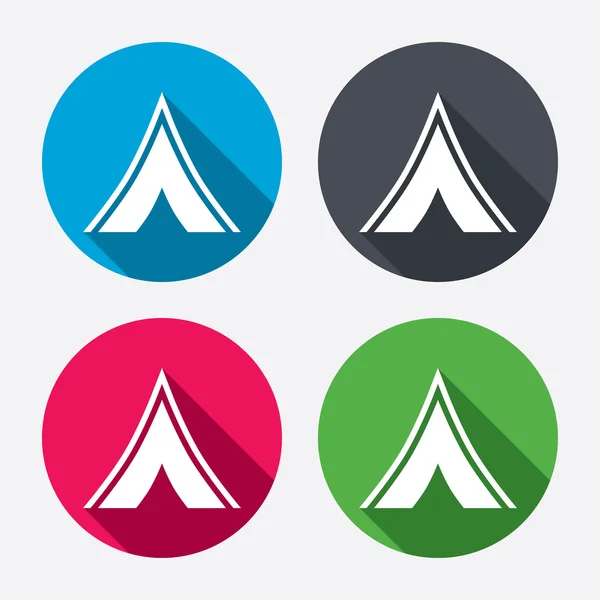 旅游帐篷标志图标 — 图库矢量图片