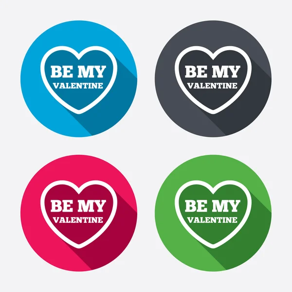 Be my Valentine signs — Stock Vector