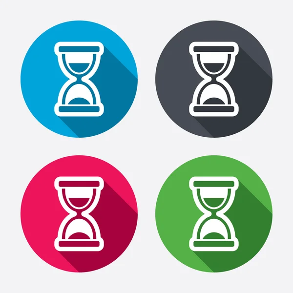 Hourglass sign icons — Stock Vector