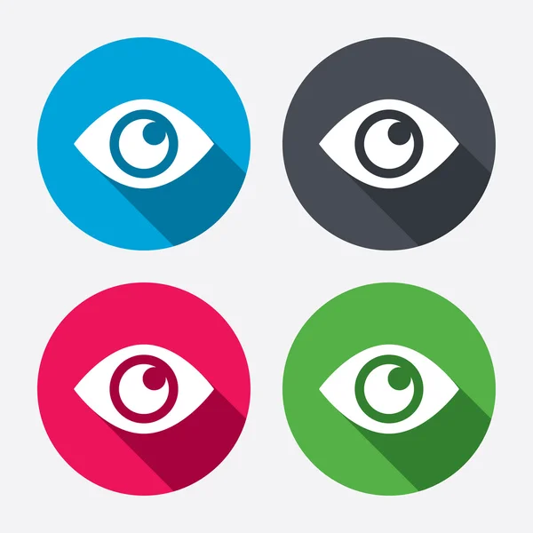 Eye sign icons — Stock Vector