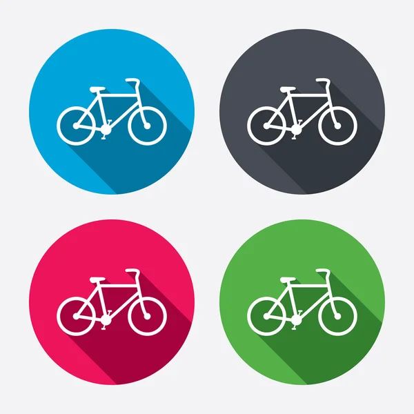 Ícones de sinal de bicicleta — Vetor de Stock