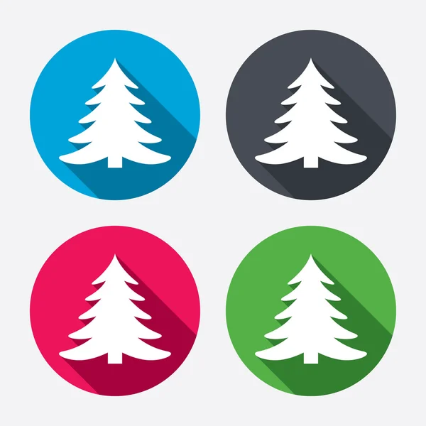 Christmas tree sign icons — Stock Vector