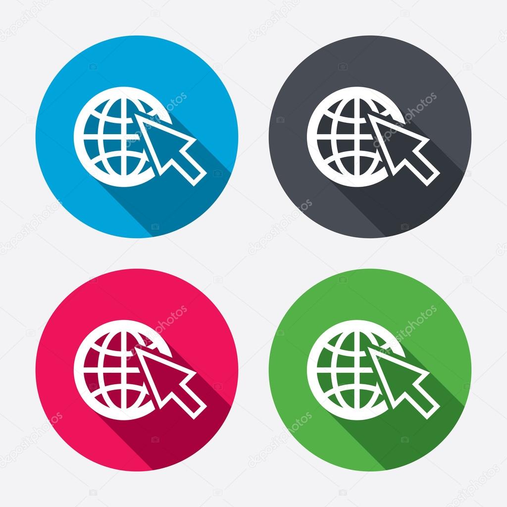 Internet sign icons