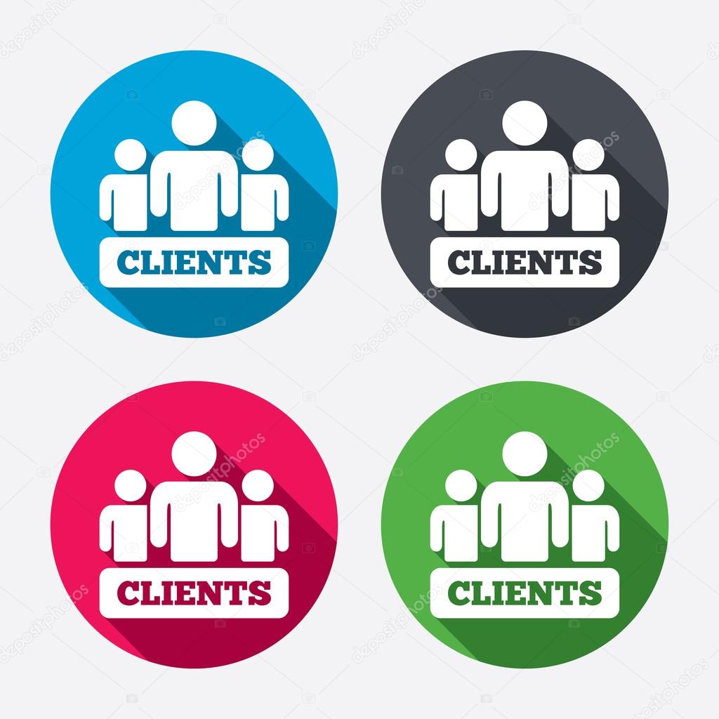 Clients sign icons