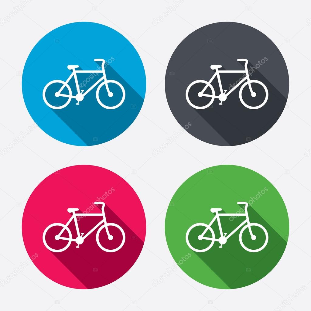 Bicycle sign icons