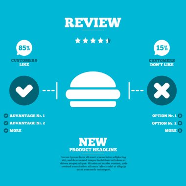 Hamburger Infographic öğeleri
