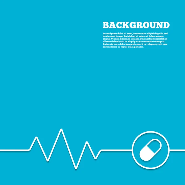 Medische pil teken — Stockvector