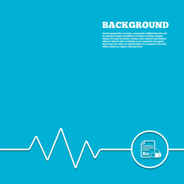 Reseptpliktig legemiddel Rx-skilt – stockvektor