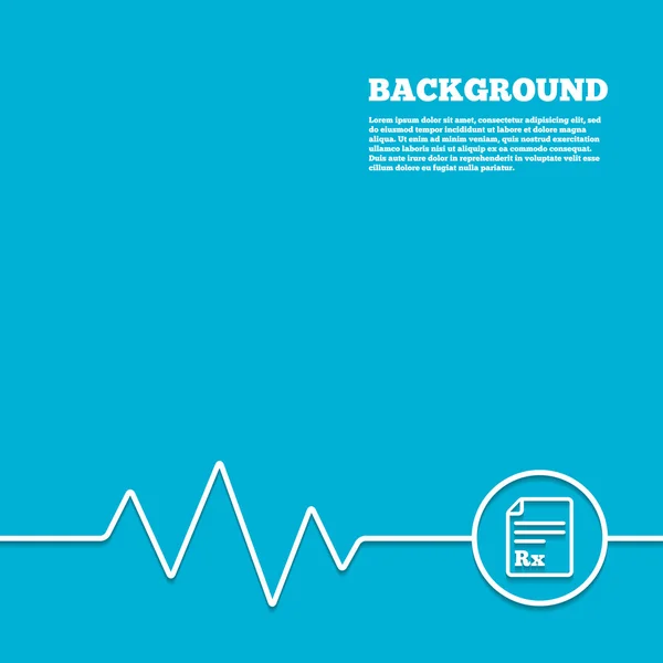 Medical prescription Rx sign — Stock Vector